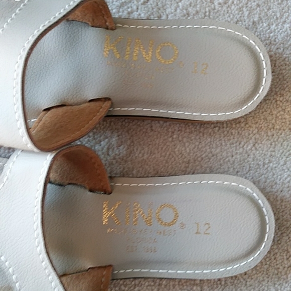 Kino Leather Key West Thong Sandals Flip Flops Key West, Florida 12 Gray - Picture 6 of 15